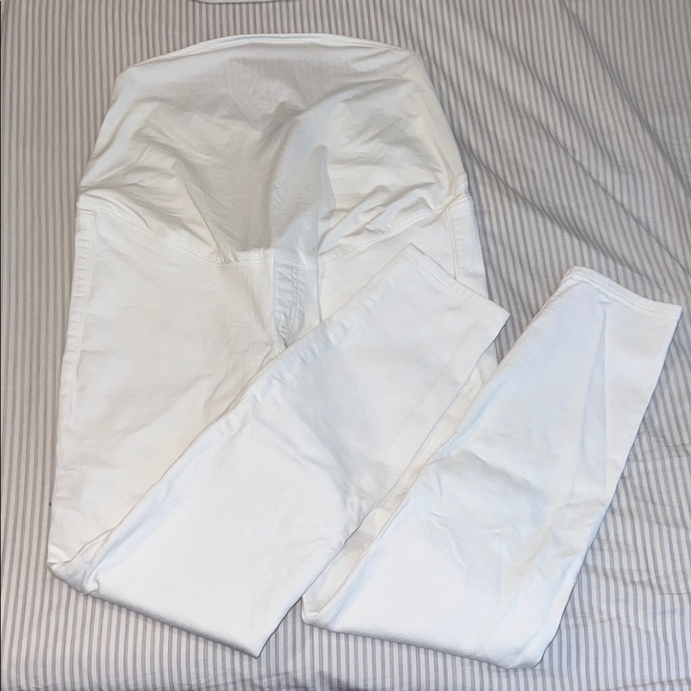 J. Crew White Maternity Jeans